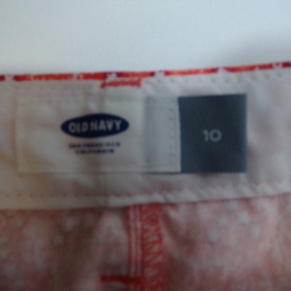 Old Navy Women's Pink & White Shorts-Size 10 - Picture 13 of 13